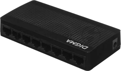 Коммутатор Digma DSW-108GEV2, 8×1 Гбит/с, неуправляемый