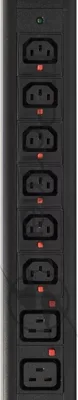 Блок распределения питания Powercom PDU-32AV24-18C3-6C9-3P верт.размещ. 18xC13 6xC19 3x32A IEC 60309 2м