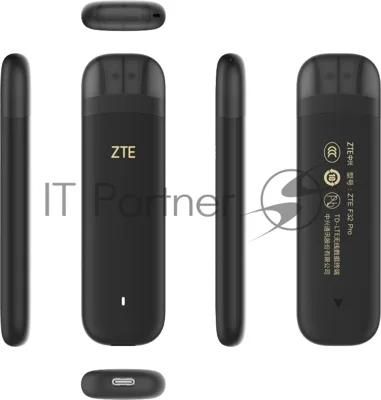 Модем 3G/4G ZTE F30Pro USB Wi-Fi VPN Firewall +Router внешний черный