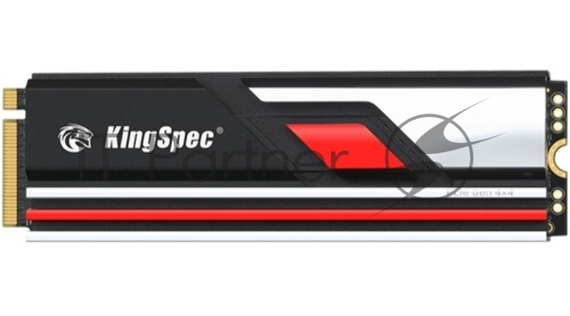 Накопитель SSD KingSpec XG7000-512, 512GB, PCIe 4.0 x4, M.2 2280, NVMe, R/W 7200/4400, с радиатором