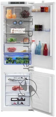 Встраиваемый холодильник Beko BCNA275E3S (7523020054) белый двухкамерный 185/69 л морозилка снизу, No Frost