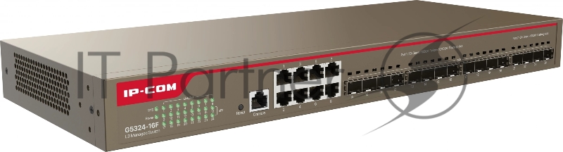Коммутатор IP-COM G5324-16F, 8×1 Гбит/с + 16×1 Гбит/с SFP, управляемый