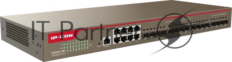 Коммутатор IP-COM G5324-16F, 8×1 Гбит/с + 16×1 Гбит/с SFP, управляемый