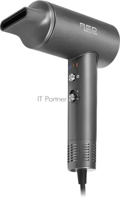 Фен Red Solution RF-510, 1400Вт, серый/серебристый
