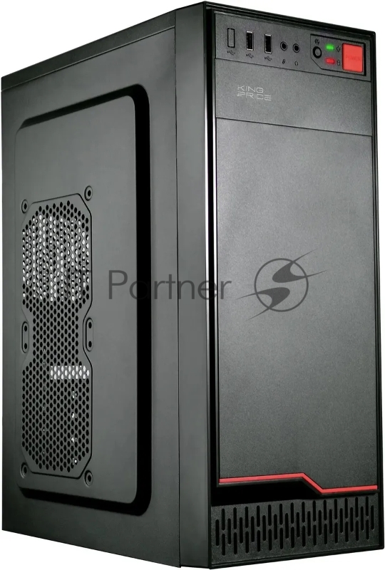 Компьютерный корпус KingPrice KPCC-MD201 черный без БП ATX 1x80мм 4x120мм 2xUSB 2.0 audio