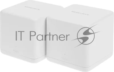 Бесшовный Mesh роутер Mercusys Halo H60X(2-pack) AX1500 10/100/1000BASE-TX белый (упак.:2шт)