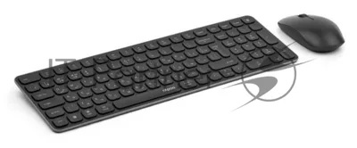 Комплект клавиатура+мышь Rapoo 9320M беспроводной, USB, 2400 DPI, чёрный