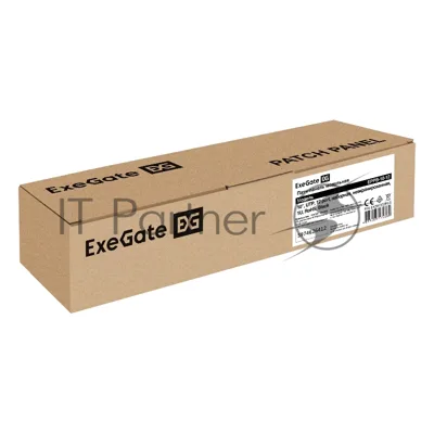 Патч-панель модульная ExeGate EPPB-10-12 (10", UTP, 12 port, наборная, неэкранированная, 1U, RoHS, Black, RTL)