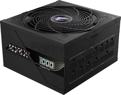 Блок питания GIGABYTE GP-AE1000PM PG5, 1000Вт, 80+ Platinum, 120мм, модульный, черный