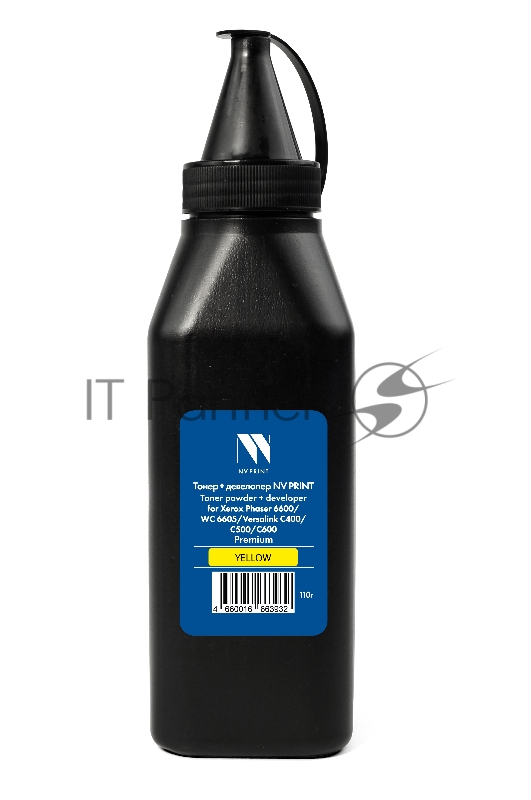 Тонер + девелопер NVPrint для Xerox Phaser 6600/WorkCentre 6605, 6655/Versalink C400, C405, C500, С505, C600, С605 Premium (110г) Yellow совместимый