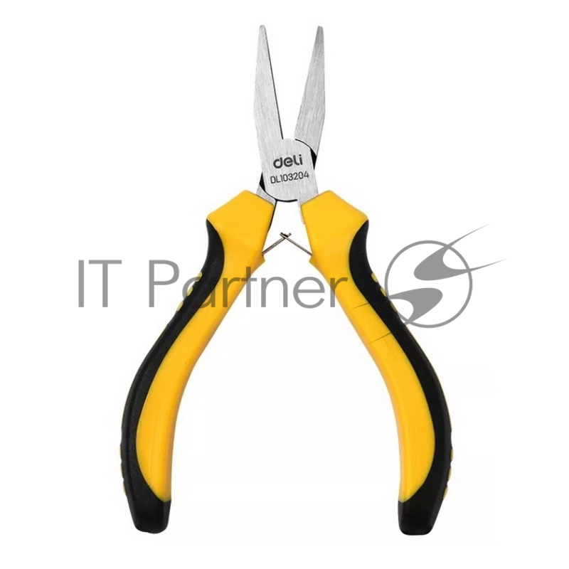 Мини-тонкогубцы Deli DL103204 160мм, двухкомпонентная рукоять