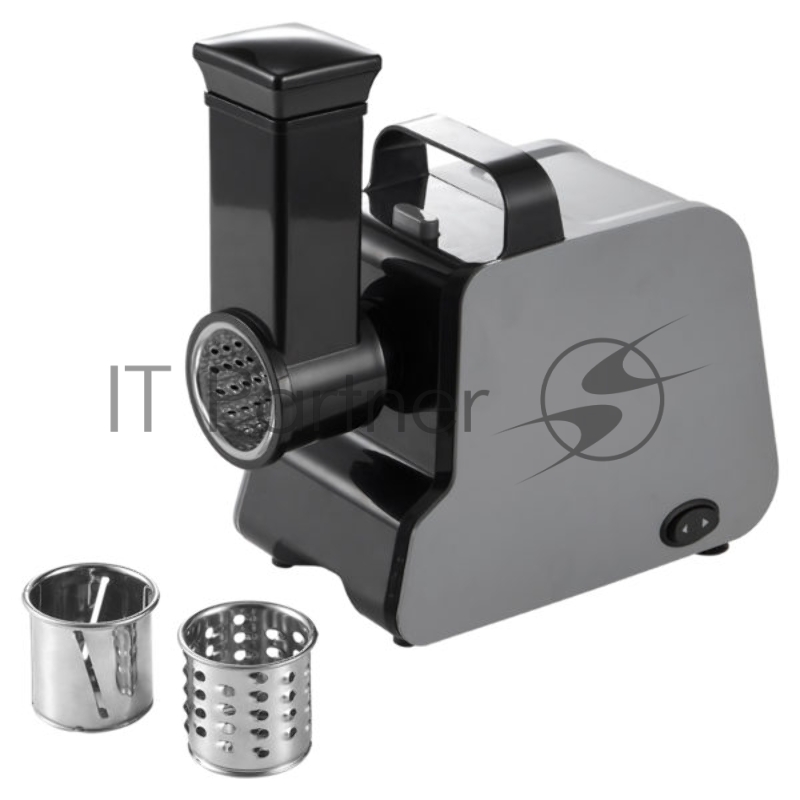 Мясорубка электрическая Centek CT-1627 серый, 2000 Вт, 2.0 кг/мин, реверс, защита от перегрузки, насадки - 7