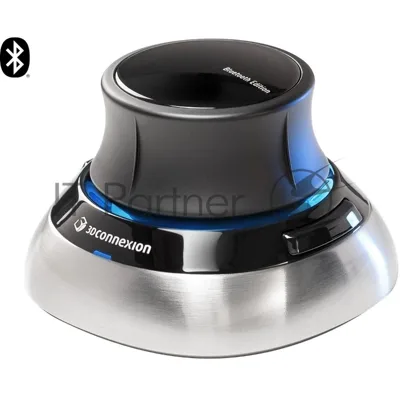 Мышь беспроводная 3DConnexion SpaceMouse Wireless (3DX-700115) черный/серебристый, радиоканал, Bluetooth, USB, кнопки - 2