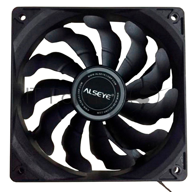 Вентилятор для корпуса Alseye S120-F черный, 120 мм, 1700 об/мин, 33.8 дБ, 4 pin