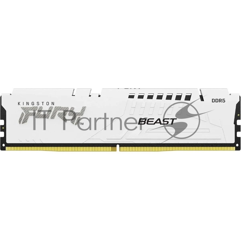 Оперативная память Kingston Fury Beast White, DDR5, 16Gb (1x16 Gb), 6800 MHz, CL34, радиатор, белый