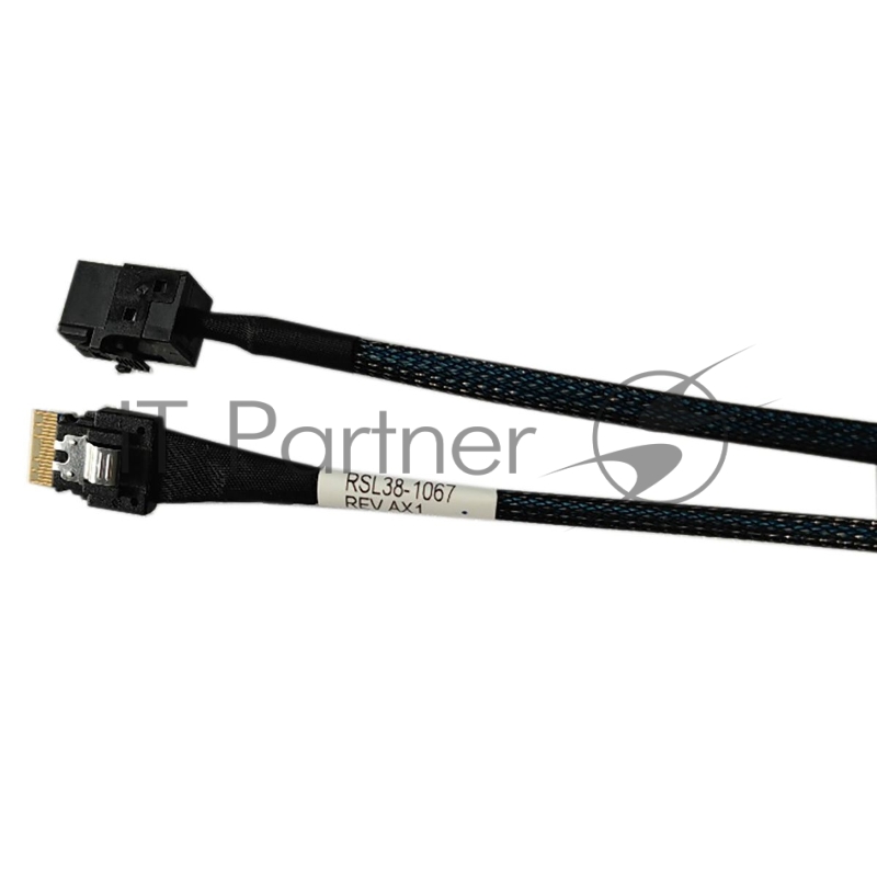 Кабель Amphenol RSL38-1067 Slimline SASx4 (SFF8654) -to- HD MiniSAS x4 (SFF8643) 100 см