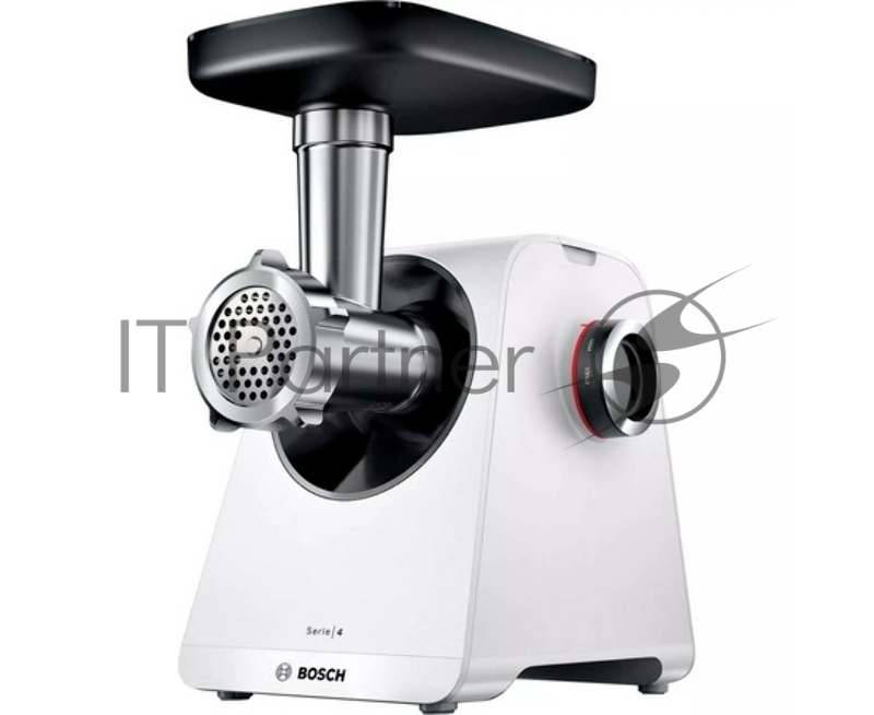 Мясорубка электрическая Bosch MFWS420W белый, 1900 Вт, 2.5 кг/мин, реверс, насадки - 3