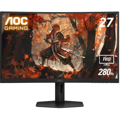 Монитор 27" AOC C27G4ZXU VA 1920x1080, 280 Гц, 1 мс, 16:9, 300 кд/м², 3000:1, 1500R, 2xHDMI, 1xDP, изогнутый 1500R, черный