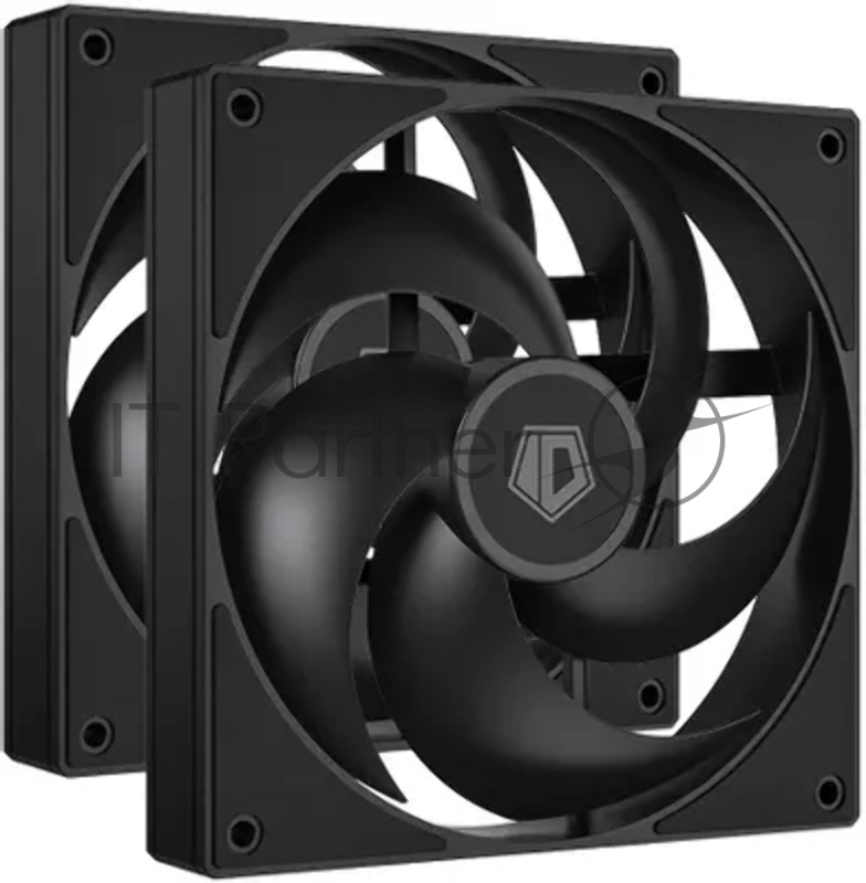 Вентилятор для корпуса ID-COOLING AS-140-K DUET черный, 140 мм, 1800 об/мин, 24.9 дБ, 4 pin