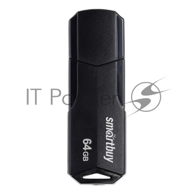 Флешка USB Smartbuy CLUE black (SB64GBCLU-K), 64Gb, USB 2.0, R/W 30/15, черный