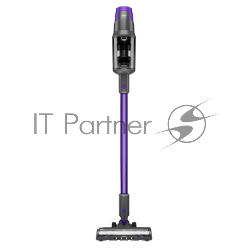 Пылесос вертикальный Centek CT-2572 фиолетовый/черный, питание от аккумулятора, 230 Вт, уборка сухая, пылесборник 1.2 л, работа от АКБ max 90 мин