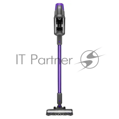 Пылесос вертикальный Centek CT-2572 фиолетовый/черный, питание от аккумулятора, 230 Вт, уборка сухая, пылесборник 1.2 л, работа от АКБ max 90 мин