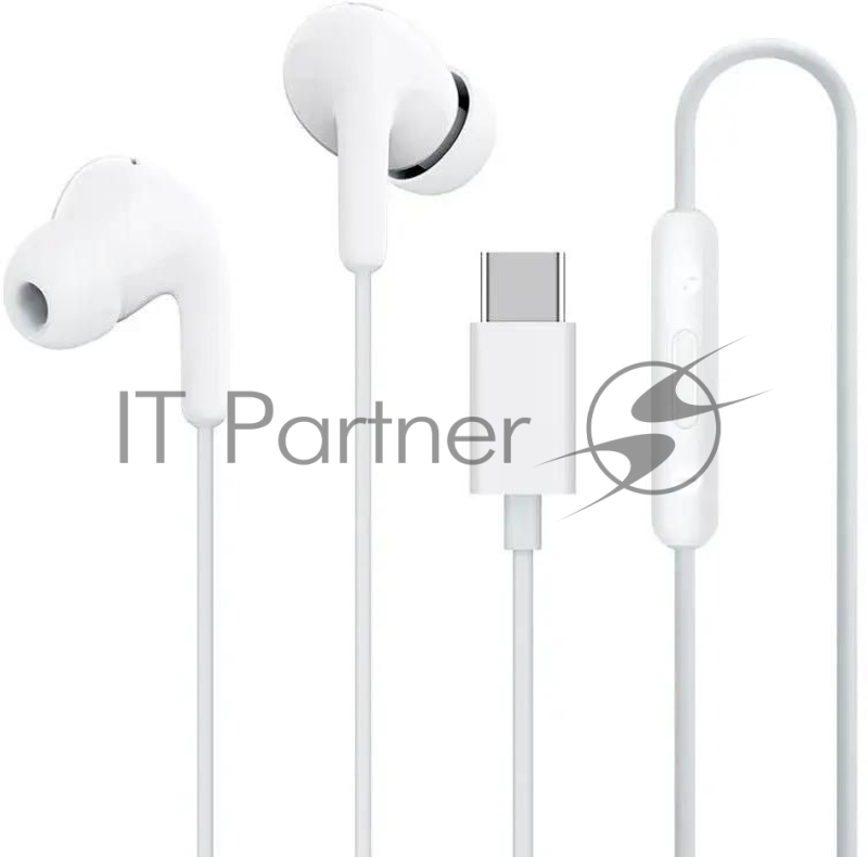 Проводные наушники Xiaomi Type-C Earphones белый, внутриканальные, USB Type-C