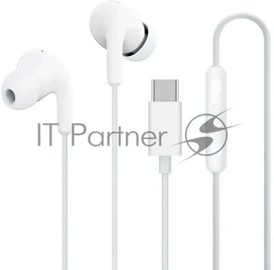 Проводные наушники Xiaomi Type-C Earphones белый, внутриканальные, USB Type-C