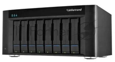 Платформа СХД Infortrend EonStor GSe Pro 200 5bay, High IOPS Solution, desktop cloud-integrated unified storage, including: Intel D1517, 2x4GB, 2x 10GbE SFP+, 2x 1GbE, 2x USB 3.1 Gen2, 2x USB 3.0, 2x host board slot(s), 1xPSU and 5x drive trays