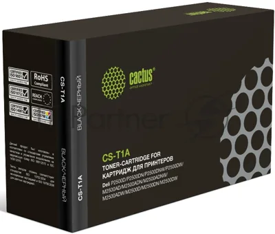Картридж лазерный Cactus CS-T1A CS-T1A черный (2000 стр.) для Deli P2500D/P2500DN/P2500DNW/P2500DW/M2500AD/M2500ADN/M2500ADNW/M2500ADW/M2500D/M2500DN/M2500DW