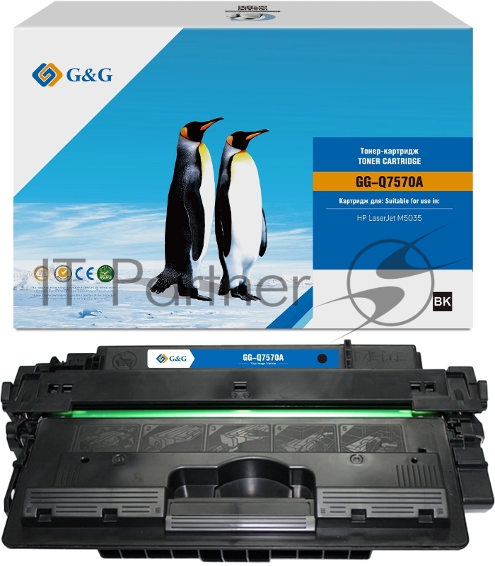 Картридж лазерный G&G GG-Q7570A черный (15000 стр.) для HP LJ M5035