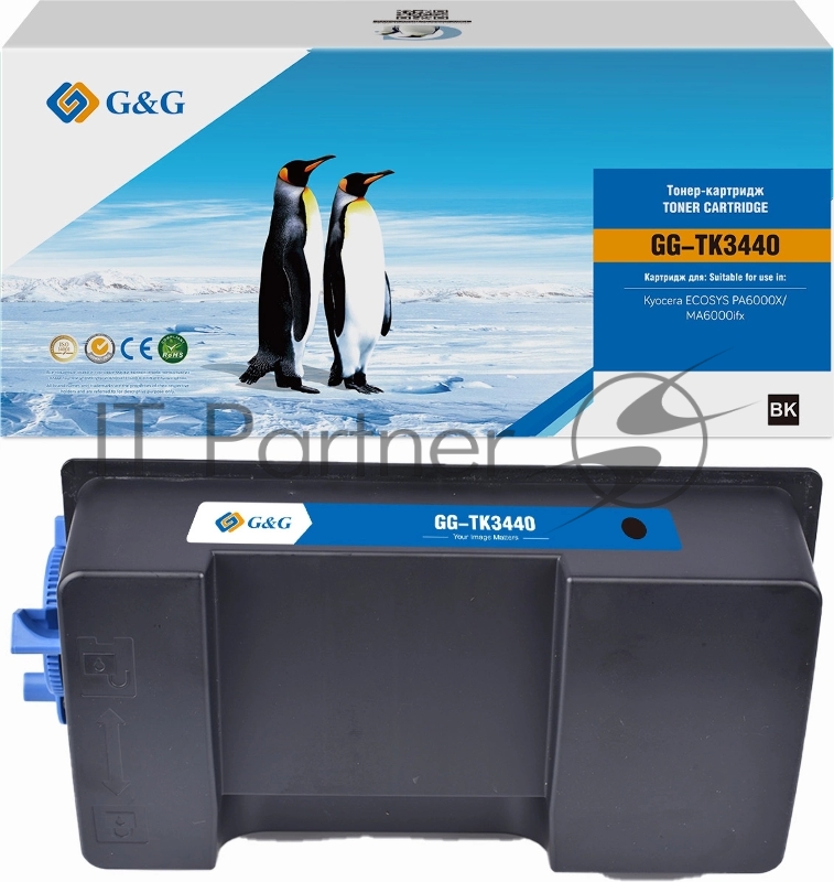Картридж лазерный G&G GG-TK3440 TK-3440 черный (40000 стр.) для Kyocera ECOSYS PA6000X/MA6000ifx