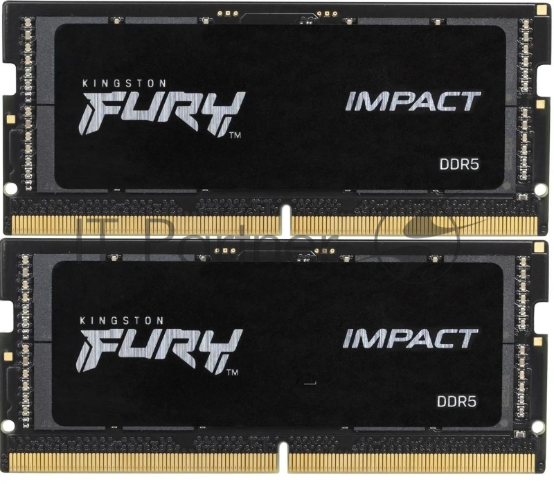 Оперативная память Kingston Fury Impact, DDR5, 32GB (2x16GB), 5600MHz, CL40, SO-DIMM