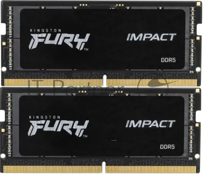 Оперативная память Kingston Fury Impact, DDR5, 32GB (2x16GB), 5600MHz, CL40, SO-DIMM