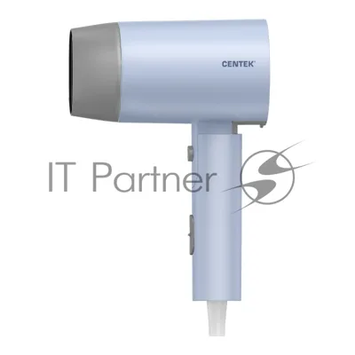 Фен Centek CT-2203 синий, 1600 Вт, компактный, ионизация