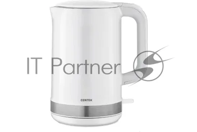 Чайник электрический Centek CT-1010 белый, 2200 Вт, 1.5 л
