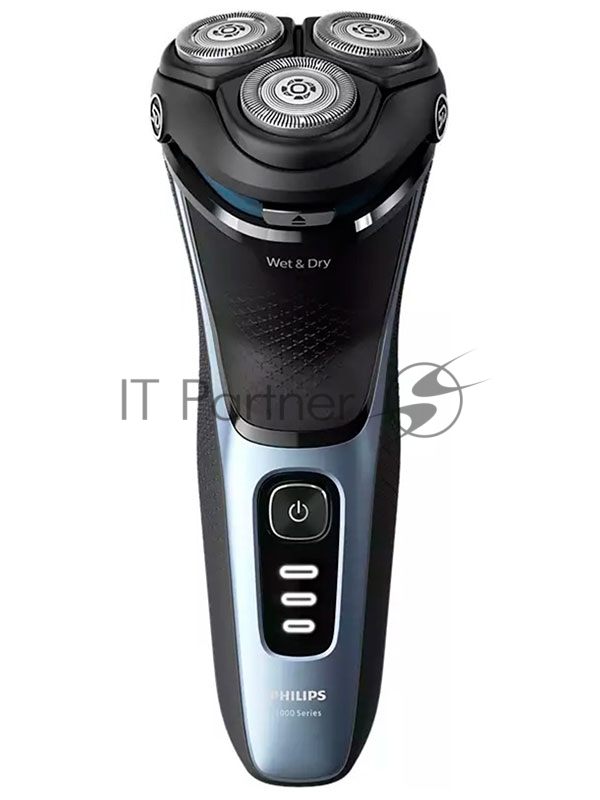 Электробритва Philips S3243/12 черный/голубой