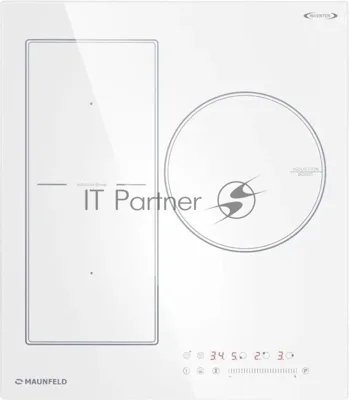 Индукционная варочная панель Maunfeld CVI453SBWH Inverter, конфорок: 3 шт., стеклокерамика, независимая, белый