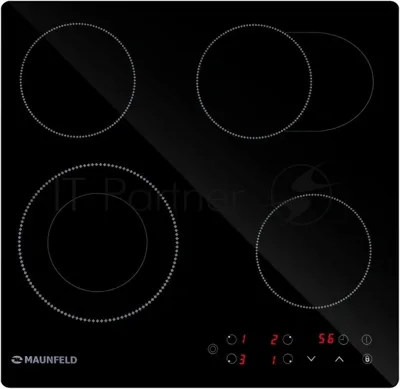 Электрическая варочная панель Maunfeld EVCE594SMDPBK, конфорок: 4 шт., стеклокерамика, независимая, черный