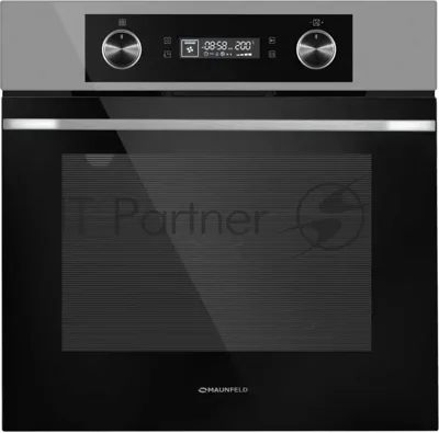Шкаф духовой электрический Maunfeld AEOH60102S, 60л, дверца с 3 стеклами, нержавеющая сталь