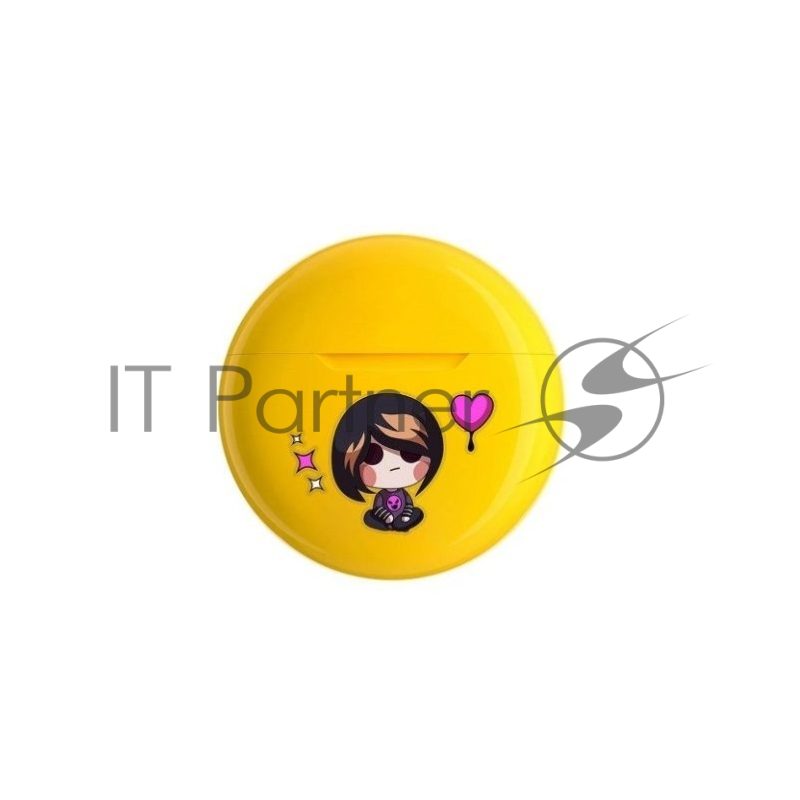 Наушники TWS ViBE BT 0100 "Amore" желтый, вкладыши, Bluetooth, сенсорное управление, до 4 ч