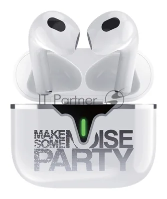 Наушники TWS QUMO LiFE "Party" BT 0101 белый, вкладыши, Bluetooth, сенсорное управление, до 4 ч
