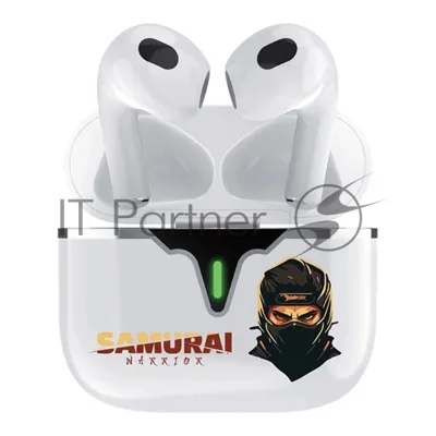 Наушники TWS QUMO LiFE "Samurai" BT 0101 белый, вкладыши, Bluetooth, сенсорное управление, до 4 ч