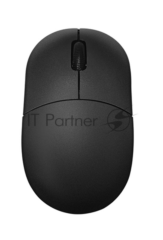 Мышь проводная Qumo Simple Office M92 черный, 1000 dpi, USB, кнопки - 3