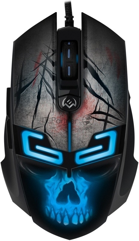 Мышь проводная SVEN RX-G805 черный, 8000 dpi, USB, кнопки - 6