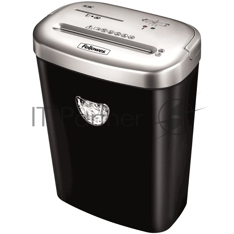 Шредер Fellowes PowerShred 53С, FS-46531, черный/серый