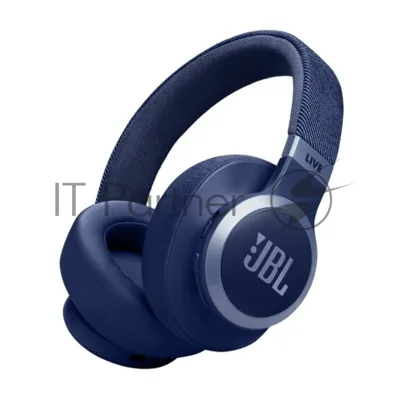Беспроводные/проводные наушники JBL Live 770NC синий, полноразмерные, Bluetooth 5.3 + проводной, адаптивное шумоподавление, до 65 ч