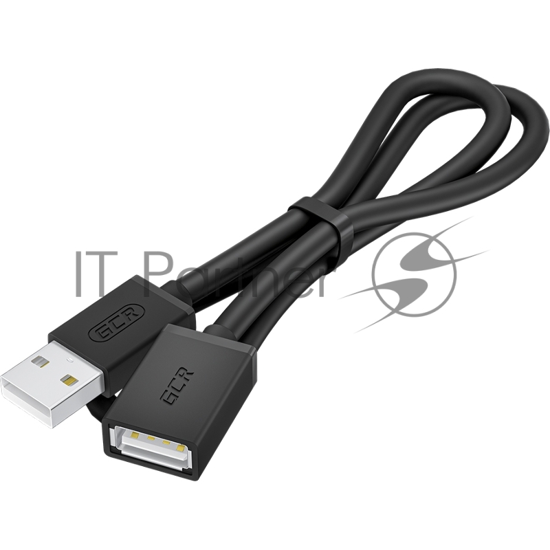 Удлинитель Greenconnect GCR-55069 1.0m USB 2.0 AM/AF, черный