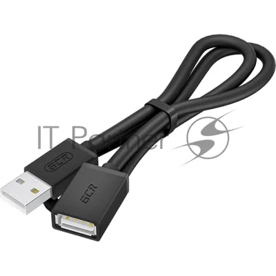 Удлинитель Greenconnect GCR-55069 1.0m USB 2.0 AM/AF, черный