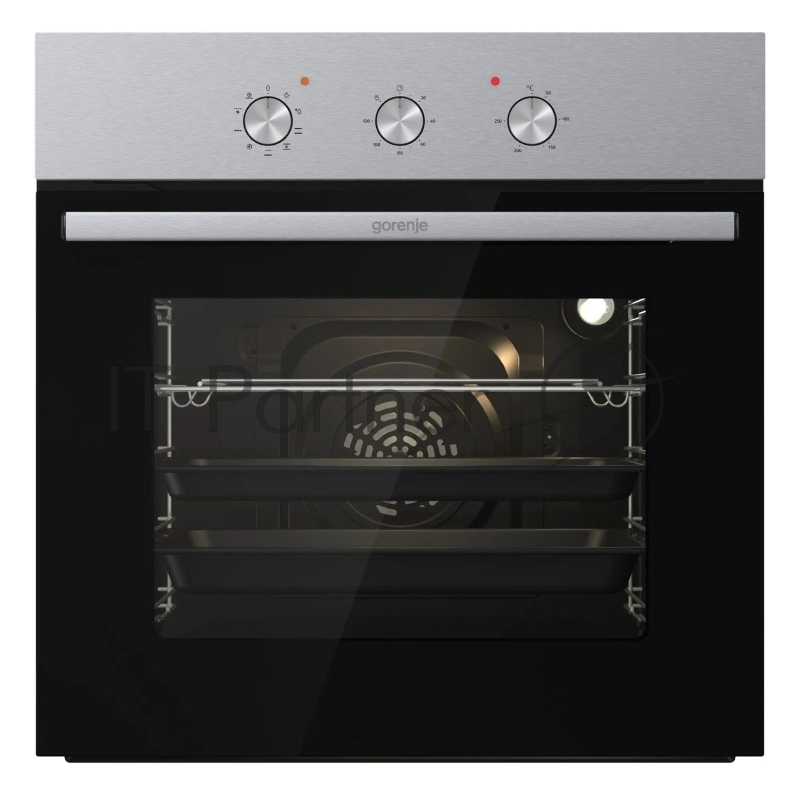 Встраиваемый духовой шкаф электрический Gorenje BO6727E03NX, черный/серебристый